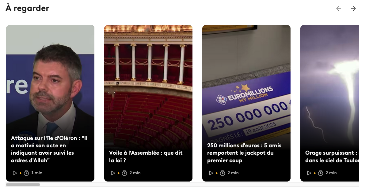 capture d'écran du site franceinfo.fr