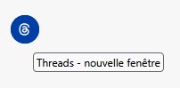 Infobulle générée par un attribut `title` pour expliquer un pictogramme (Threads - nouvelle fenêtre)