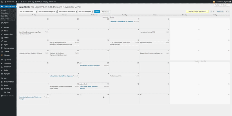 WordPress : créez un planning de publication