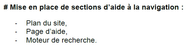 Exemple d’une guideline ergonomique