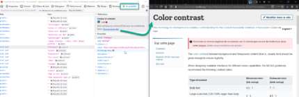 Accéder à la documentation MDN sur les règles d'accessibilité depuis l'audit d'accessibilité des outils de développement Firefox