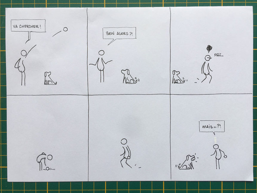 Un bon chien - exemple de strip