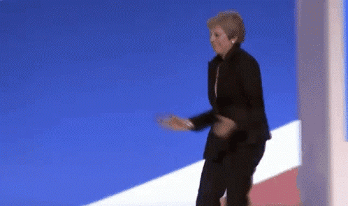 GIF animé de la danse de Theresa May